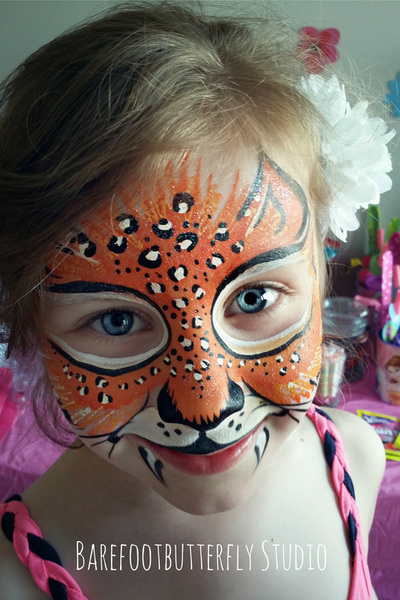 Face Painting - Barefootbutterfly - life is a canvas , throw all the